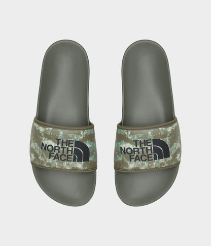 The North Face Mens Base Camp Slides Iii Military Olive Stippled Camo Print Military Olive Stippled Camo Print