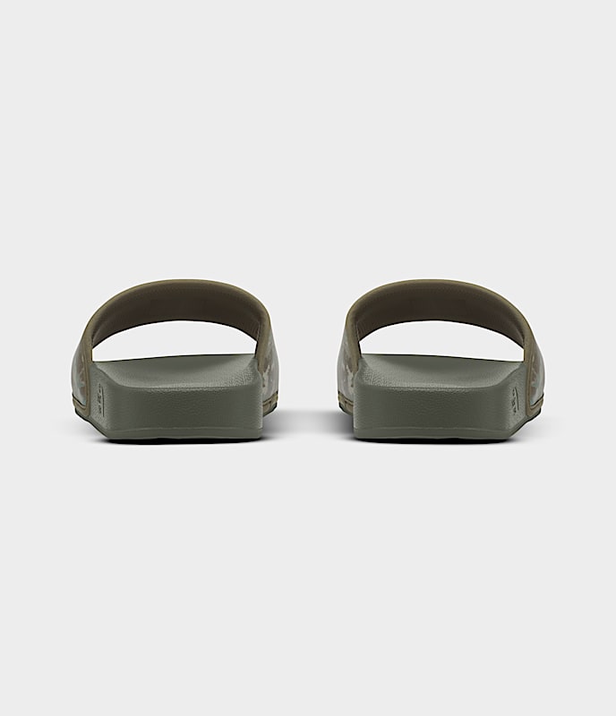 The North Face Mens Base Camp Slides Iii Military Olive Stippled Camo Print