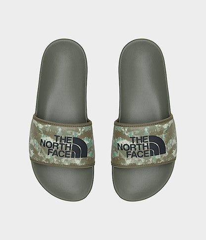 The North Face Mens Base Camp Slides Iii Military Olive Stippled Camo Print