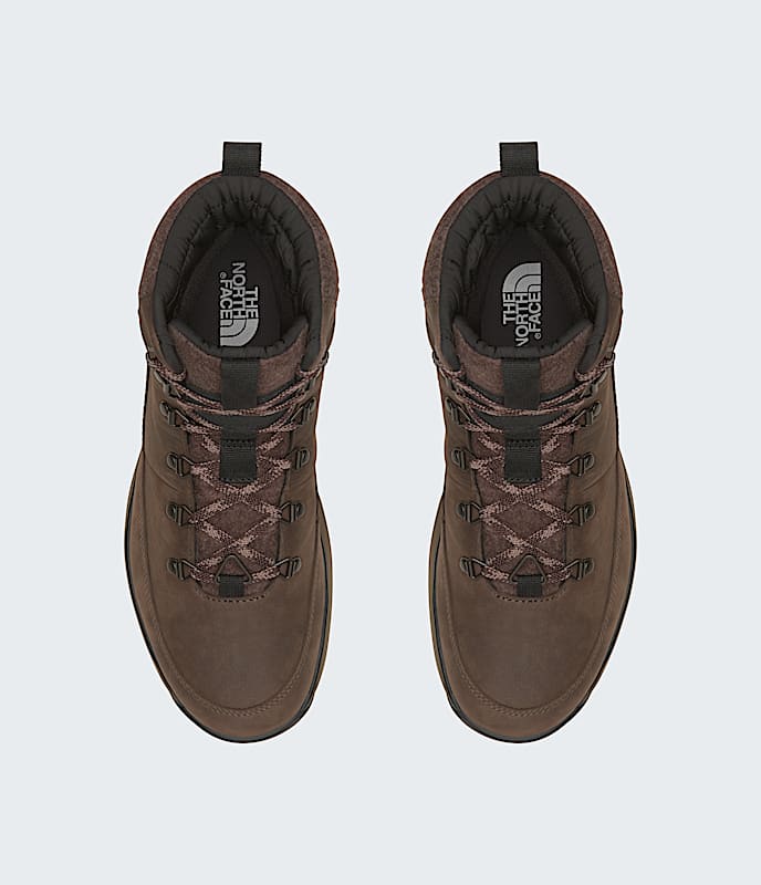 The North Face Mens Bergen Leather Waterproof Boots Demitasse Brown