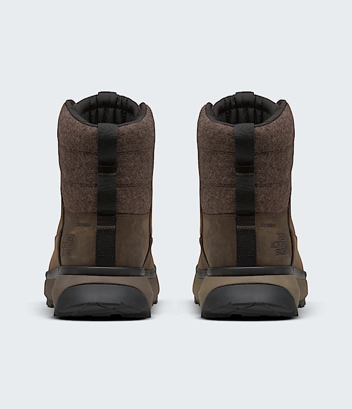 The North Face Mens Bergen Leather Waterproof Boots Demitasse Brown