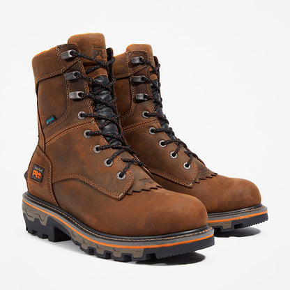 Timberland Men'S Boondock Hd Logger Waterproof Work Boot Brown Earth
