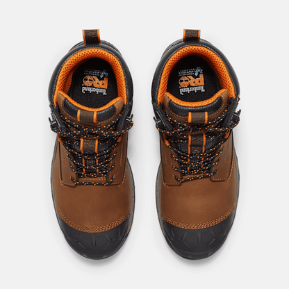 Timberland Boondock Ultralight 6" Soft Toe Waterproof Work Boot Light Brown Full-Grain Men'S
