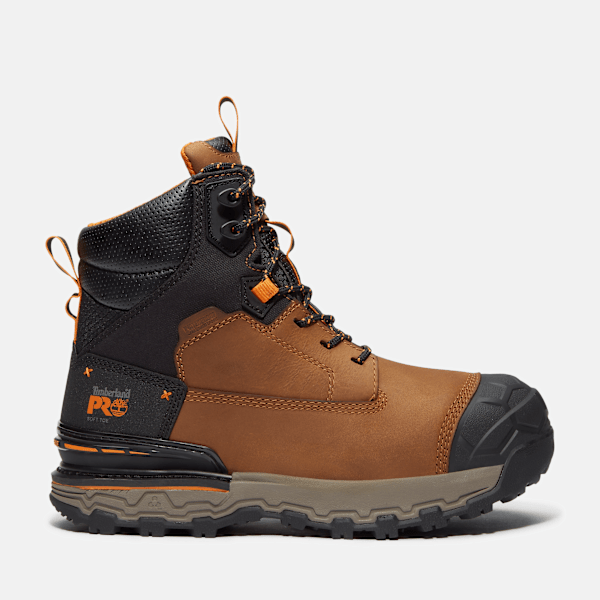 Timberland Boondock Ultralight 6" Soft Toe Waterproof Work Boot Light Brown Full-Grain Men'S