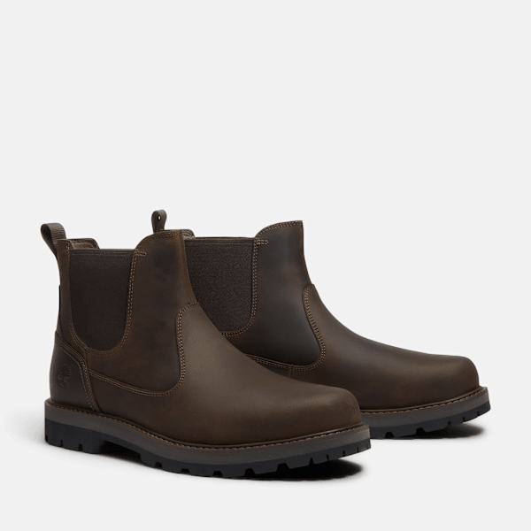 Timberland Britton Road Chelsea Boot Olive Full-Grain Men'S