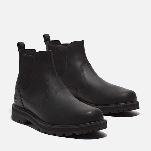 Timberland Britton Road Chelsea Boot Black Full-Grain Men'S