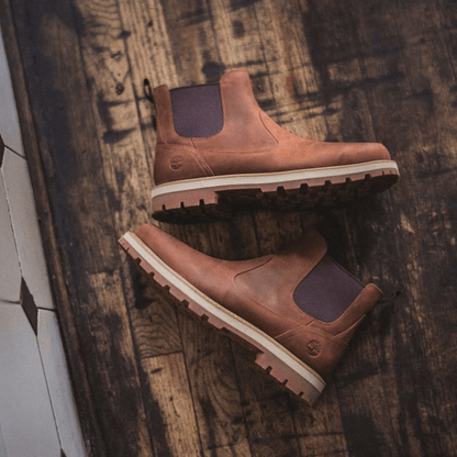 Timberland Britton Road Chelsea Boot Rust Full-Grain Men'S