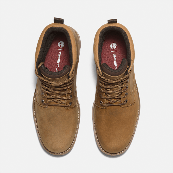 Timberland Britton Road Mid Lace-Up Waterproof Boot Wheat Full-Grain Men'S