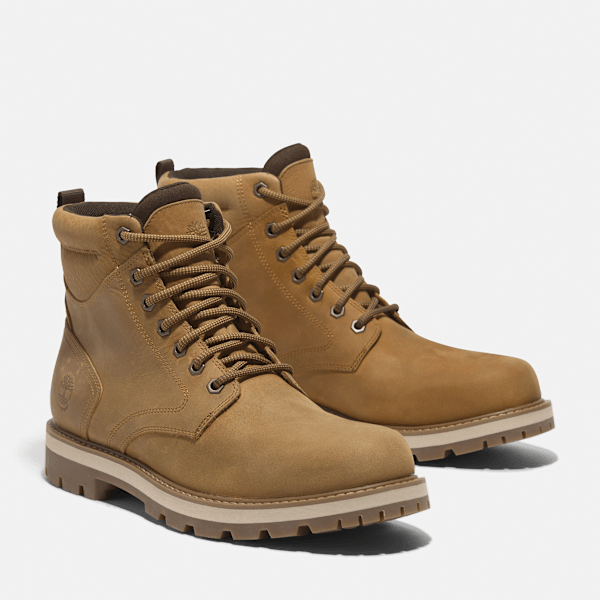 Timberland Britton Road Mid Lace-Up Waterproof Boot Wheat Full-Grain Men'S