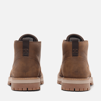 Timberland Britton Road Mid Waterproof Chukka Boot Rust Full-Grain Men'S