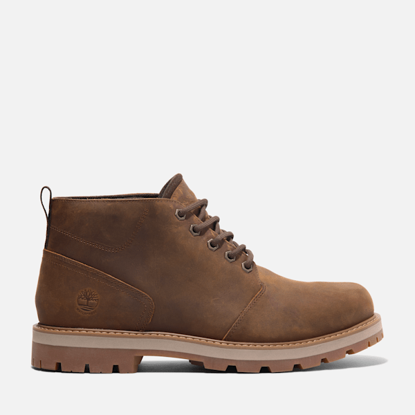 Timberland Britton Road Mid Waterproof Chukka Boot Rust Full-Grain Men'S