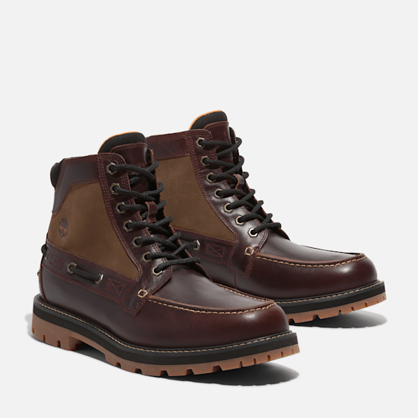 Timberland Britton Road Moc-Toe Boot Root Beer Full-Grain Men'S
