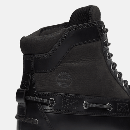 Timberland Britton Road Moc-Toe Boot Black Full-Grain Men'S