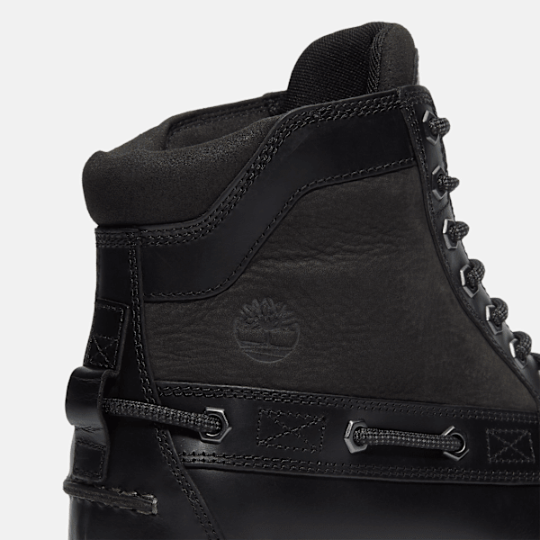 Timberland Britton Road Moc-Toe Boot Black Full-Grain Men'S