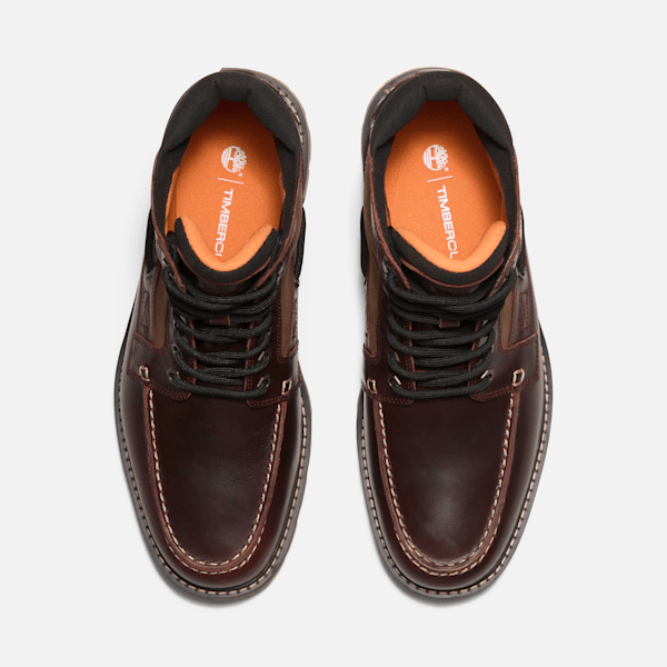 Timberland Britton Road Moc-Toe Boot Root Beer Full-Grain Men'S