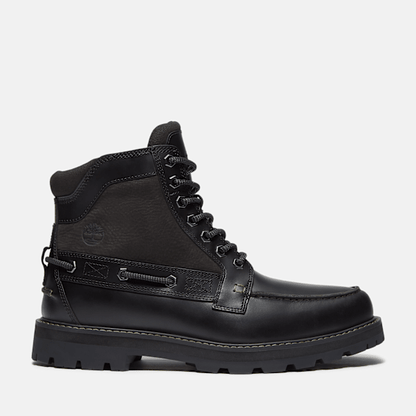 Timberland Britton Road Moc-Toe Boot Black Full-Grain Men'S
