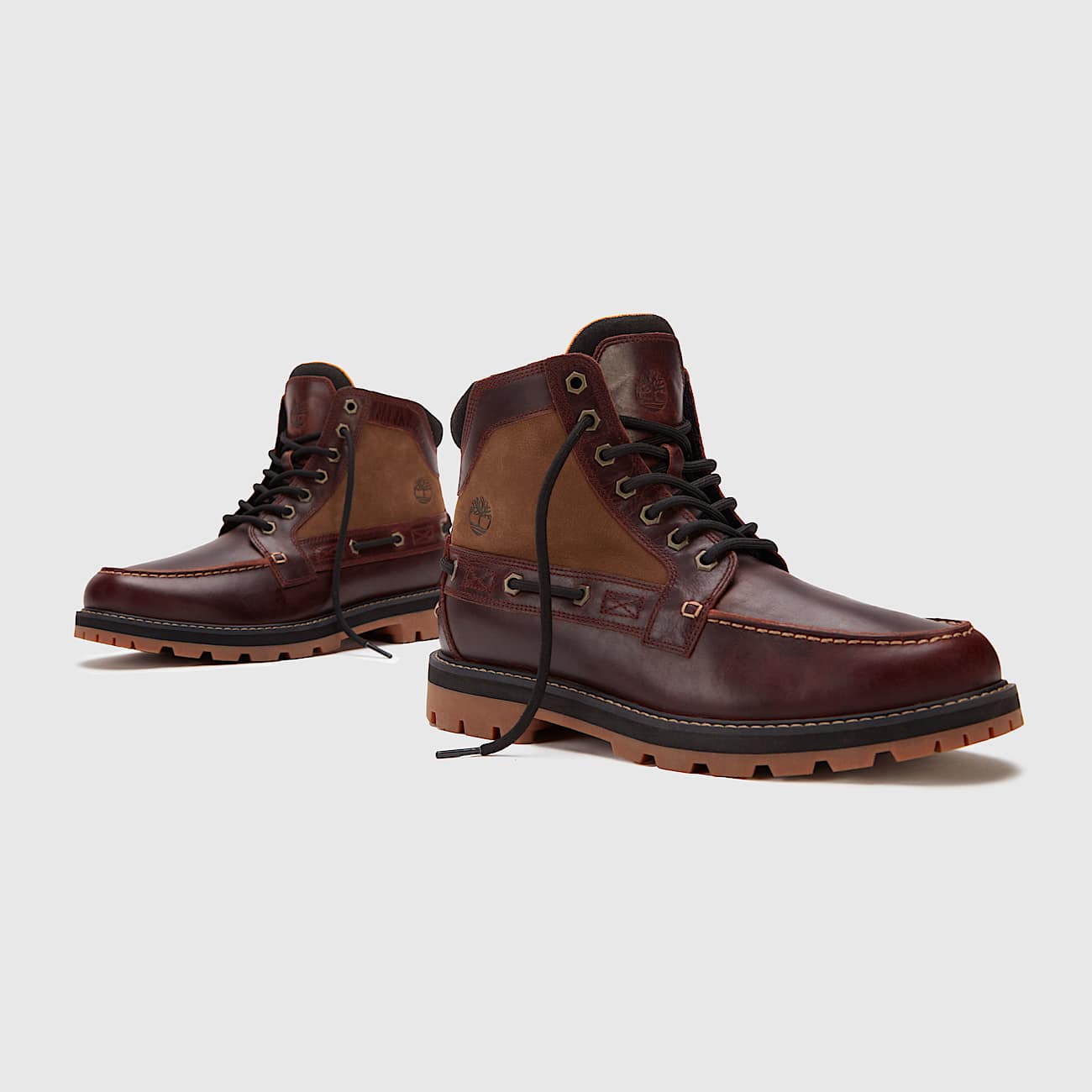 Timberland Men'S Britton Road Moc-Toe Boot Root Beer Full-Grain