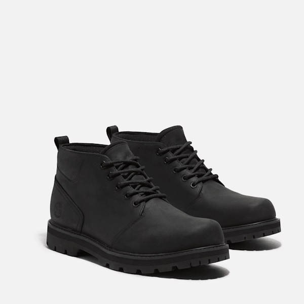 Timberland Britton Road Waterproof Chukka Boot Black Full-Grain Men'S