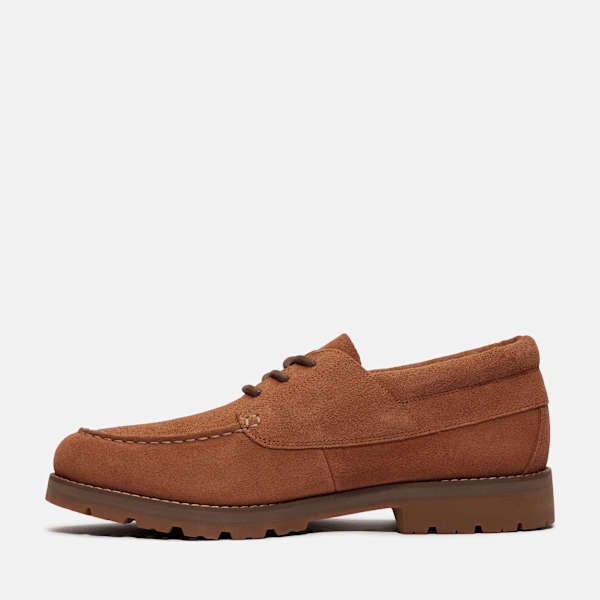 Timberland Britton Square Lace-Up Shoe Rust Suede Men'S
