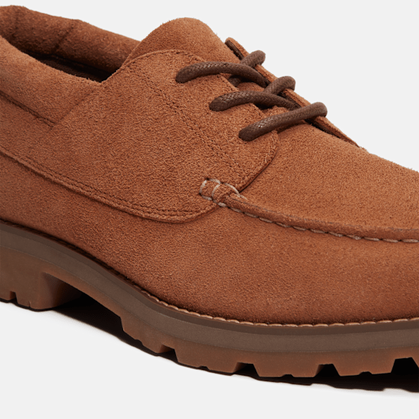 Timberland Britton Square Lace-Up Shoe Rust Suede Men'S