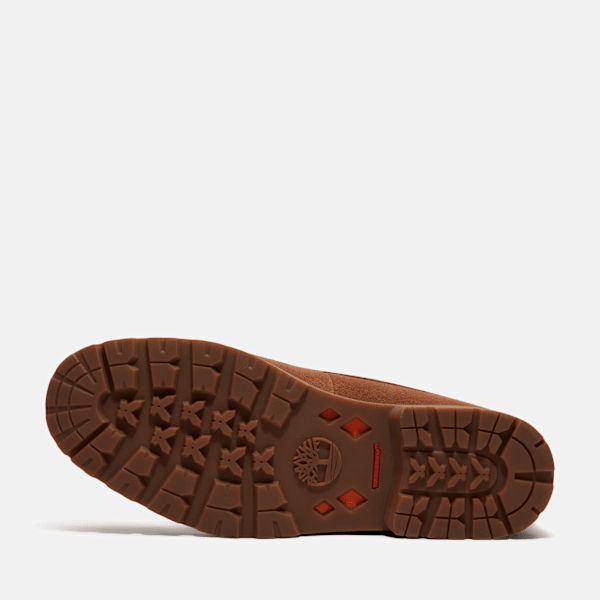 Timberland Britton Square Lace-Up Shoe Rust Suede Men'S