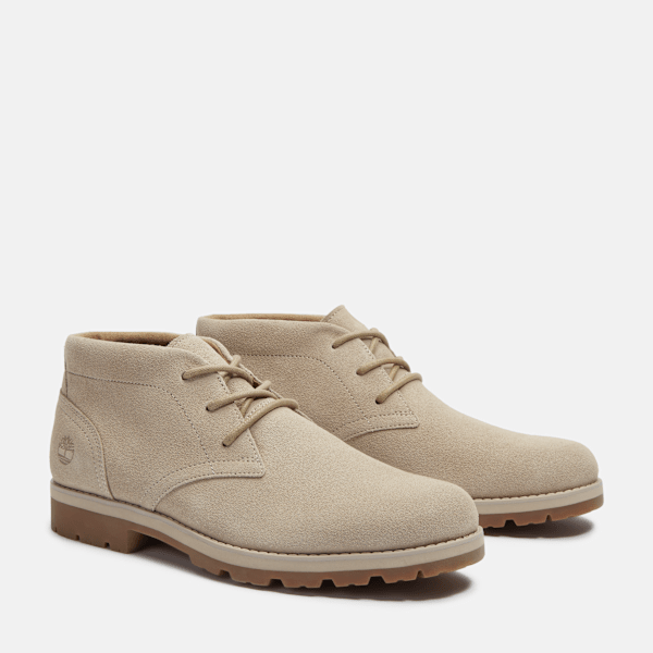 Timberland Britton Square Mid Lace-Up Boot Light Brown Suede Men'S