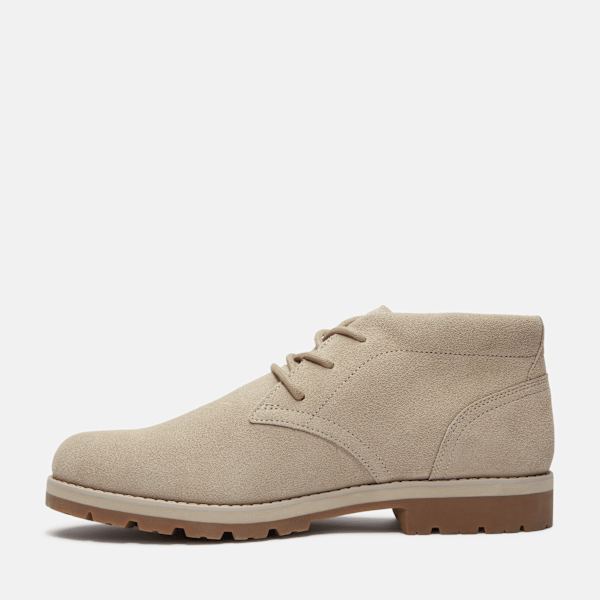Timberland Britton Square Mid Lace-Up Boot Light Brown Suede Men'S