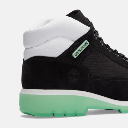 Timberland Cnstnt: Dvlpmnt Waterproof Field Boot Black Suede/Green Men'S
