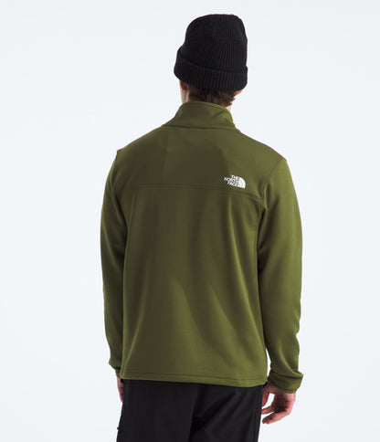 The North Face Men’s Cedar Trail Grid Fleece Full-Zip Jacket Woodland Green