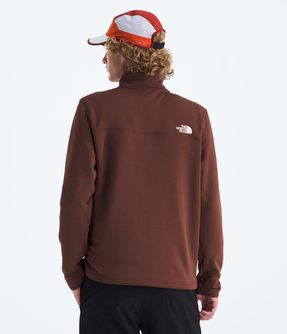 The North Face Men’s Cedar Trail Grid Fleece ¼-Zip Ember Soil