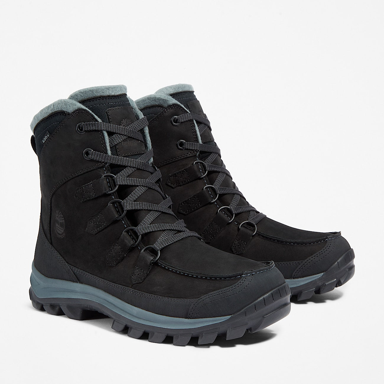 Timberland Mens Chillberg Waterproof Winter Boot Black Nubuck