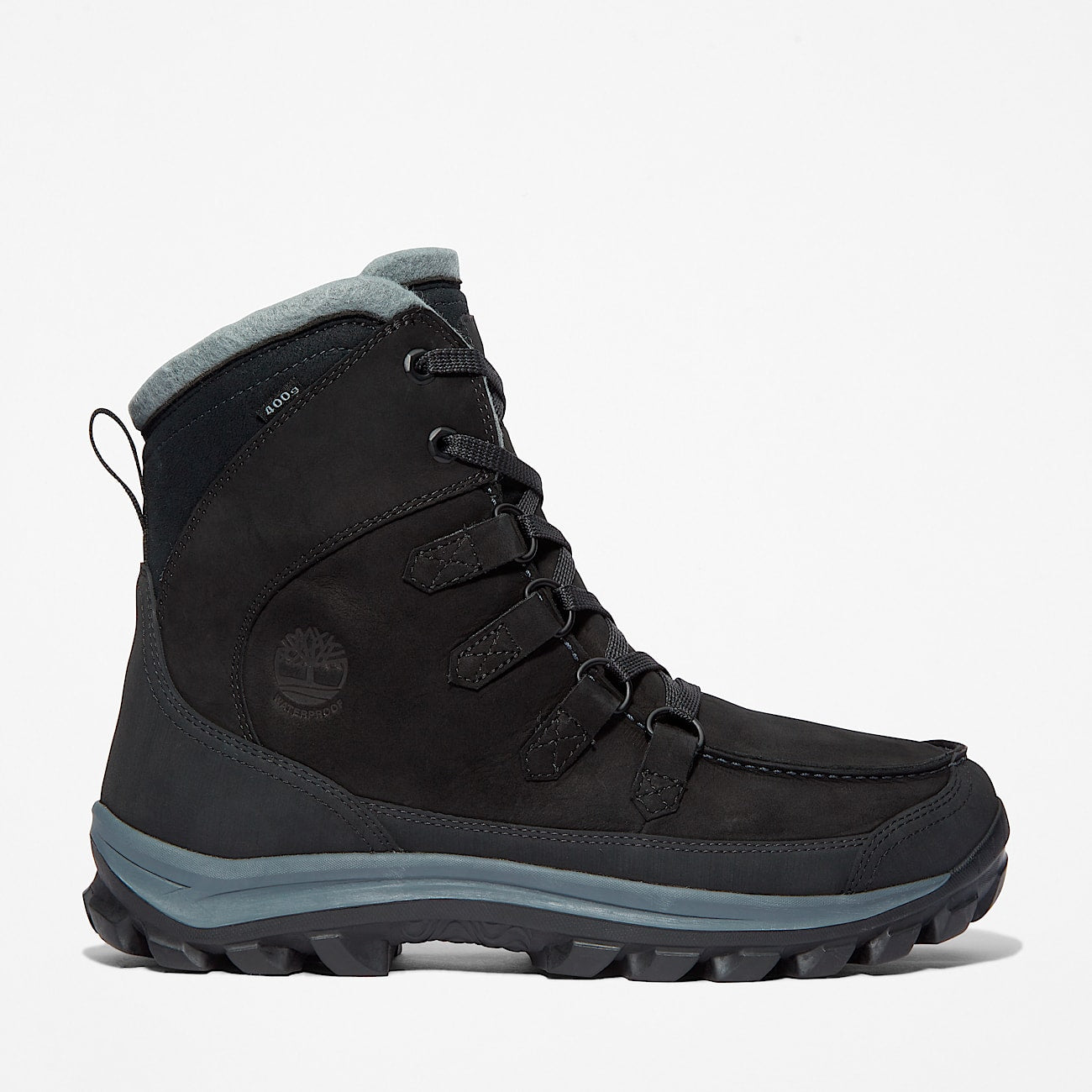 Timberland Mens Chillberg Waterproof Winter Boot Black Nubuck