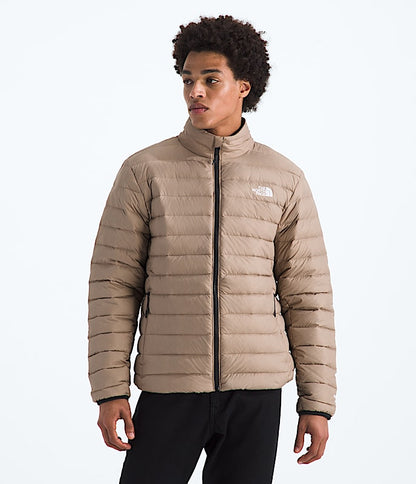 The North Face Men Classic Down Jacket Mushroom Grey TNF Black Smoked Pearl
