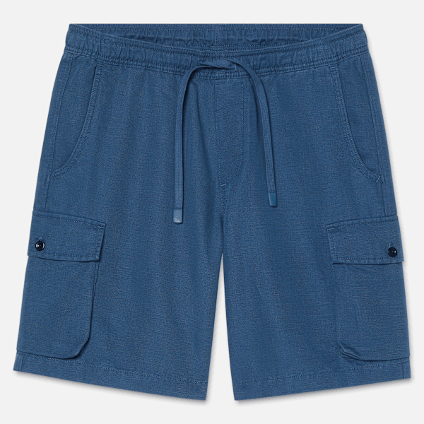 Timberland Cotton Linen Utility Short Dark Denim Men'S