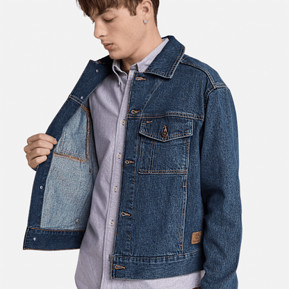 Timberland Denim Jacket Mid Indigo Men'S