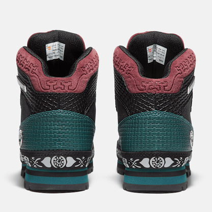 Timberland Mens Dia De Muertos Euro Hiker Boot Teal Full-Grain