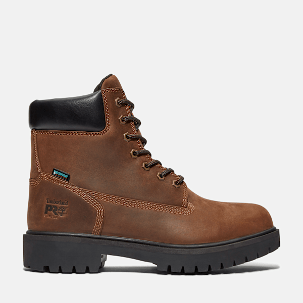 Timberland Direct Attach 6" Soft Toe Waterproof Work Boot Brown Men'S