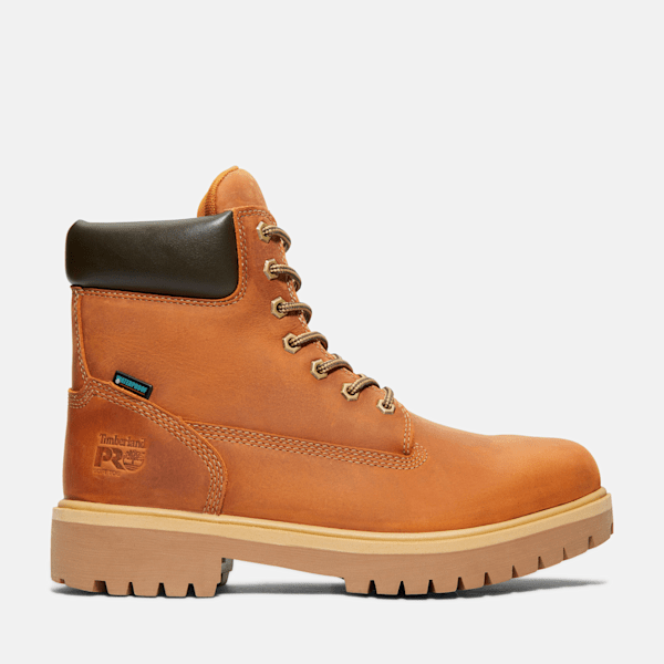 Timberland Direct Attach 6" Soft Toe Waterproof Work Boot Brown/Marigold Men'S