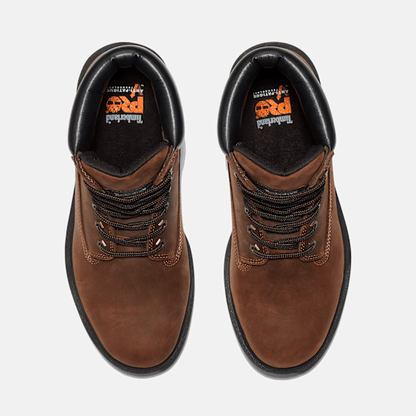 Timberland Direct Attach 6" Soft Toe Waterproof Work Boot Brown Men'S