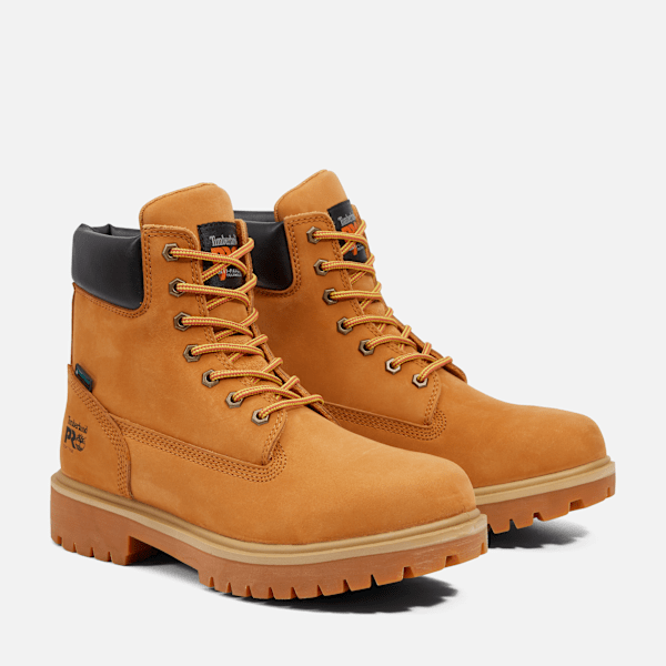 Timberland Direct Attach 6" Soft Toe Waterproof Work Boot Wheat Men'S