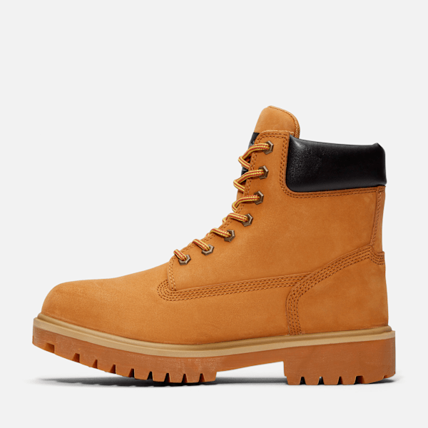 Timberland Direct Attach 6" Soft Toe Waterproof Work Boot Wheat Men'S