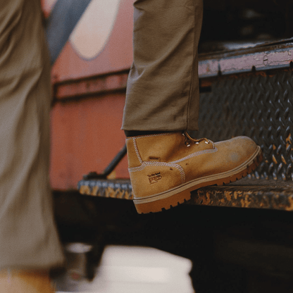 Timberland Direct Attach 6" Soft Toe Waterproof Work Boot Wheat Men'S