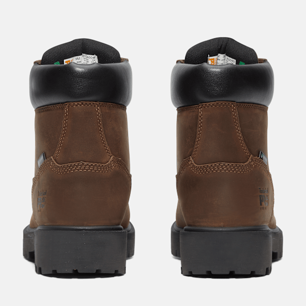 Timberland Direct Attach 6" Steel Toe Waterproof Work Boot Brown Men'S