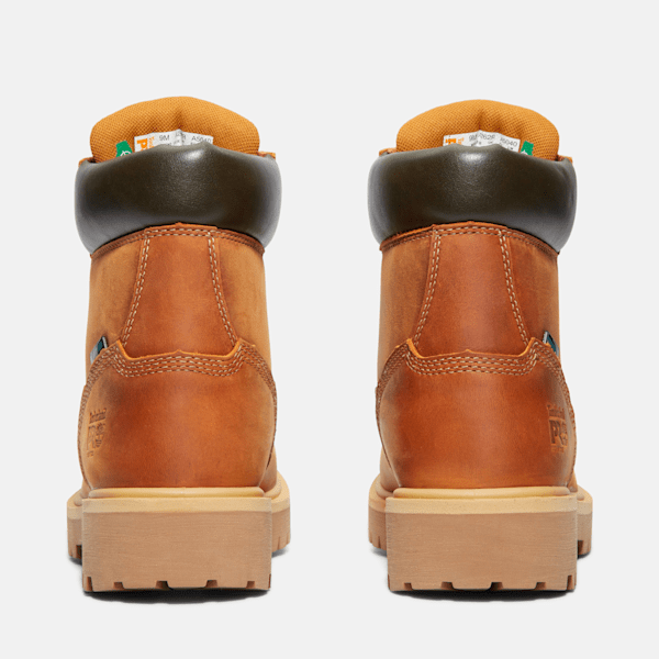 Timberland Direct Attach 6" Waterproof Work Boot Brown/Marigold Men'S