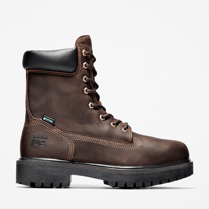 Timberland Direct Attach 8" Soft Toe Waterproof Insulated Work Boot Brown Men'S