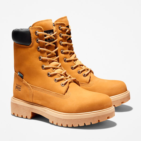 Timberland Direct Attach 8" Waterproof Work Boot Wheat Men'S