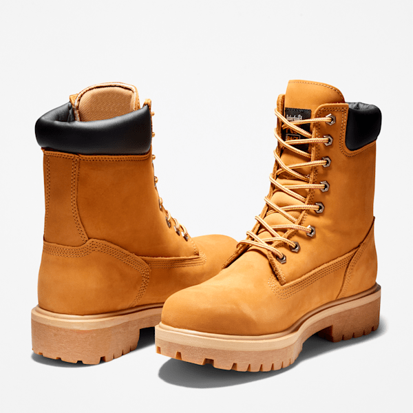 Timberland Direct Attach 8" Waterproof Work Boot Wheat Men'S