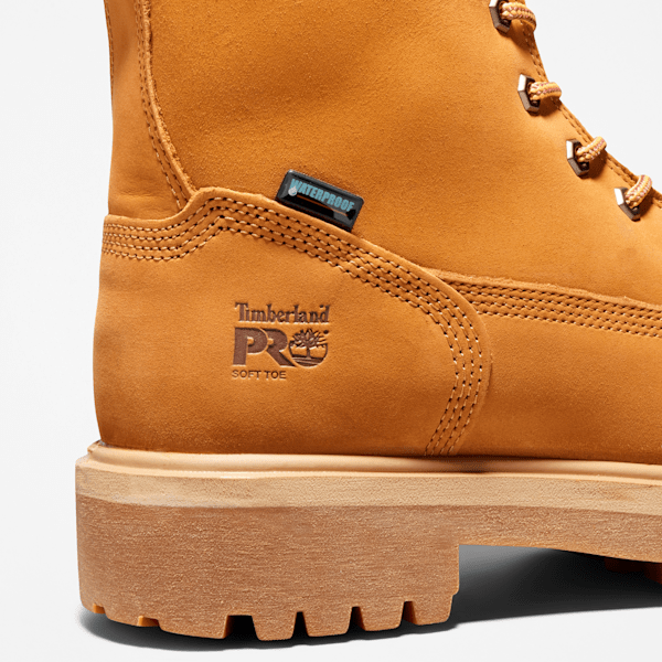 Timberland Direct Attach 8" Waterproof Work Boot Wheat Men'S