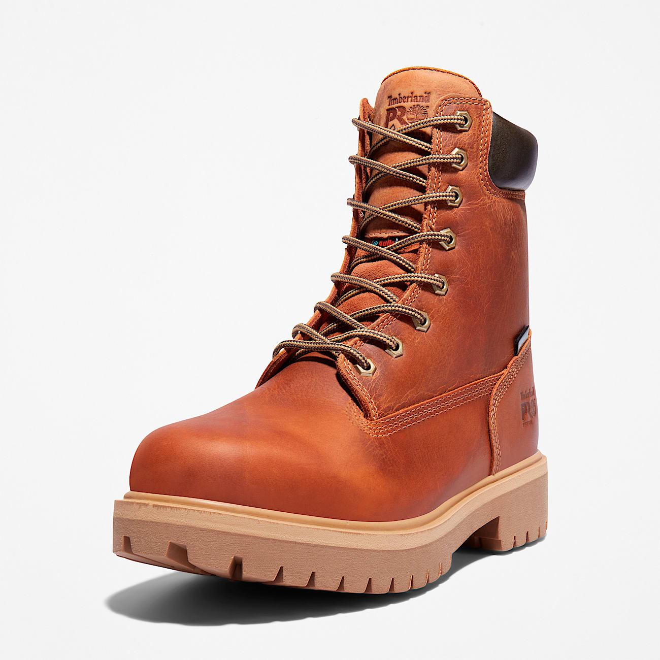 Timberland Men'S Direct Attach 8" Waterproof Work Boot Brown Marigold