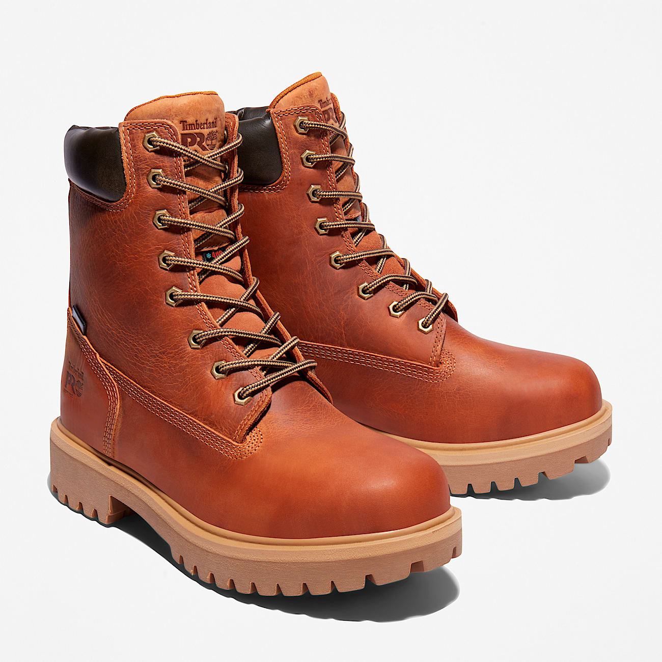 Timberland Men'S Direct Attach 8" Waterproof Work Boot Brown Marigold